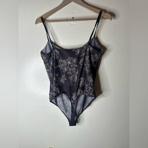 Intimately Free People Night Rhythm thong Bodysuit in Chocolate